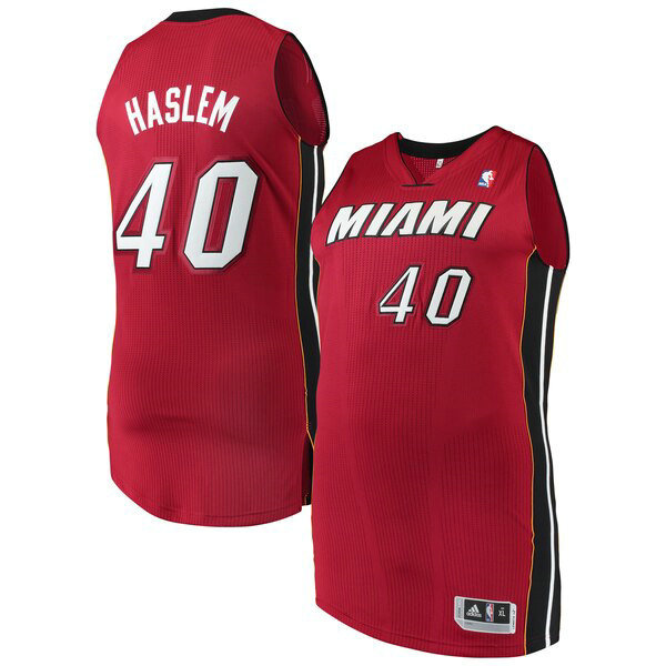 Maillot Miami Heat Homme Udonis Haslem 40 adidas Rouge